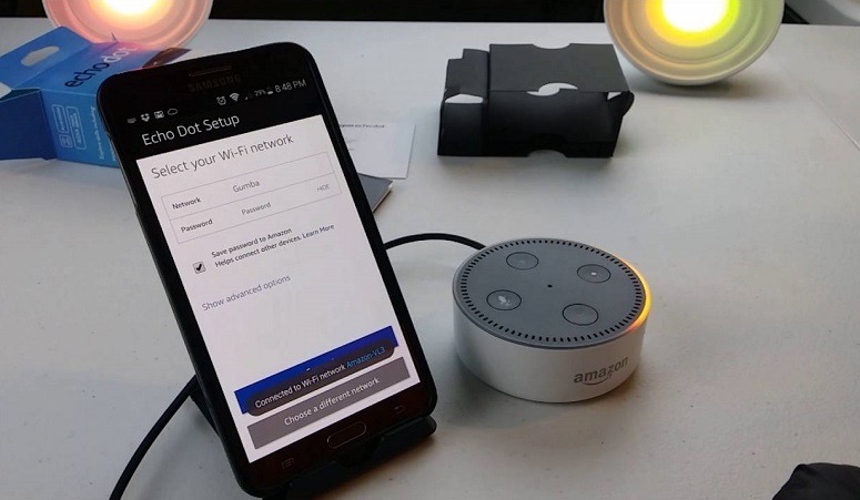 Echo Dot Connected With Cellphone