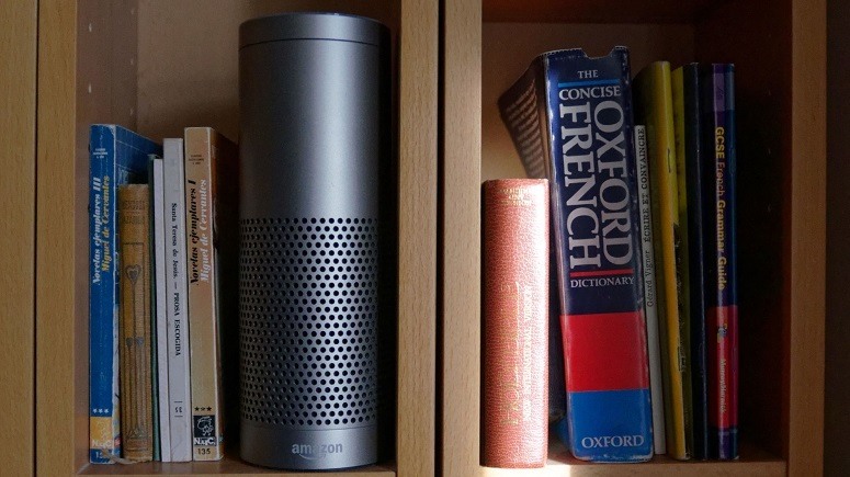 Amazon Echo Plus Between Books